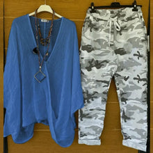 Load image into Gallery viewer, Fashionable Camouflage Print Two Piece Set