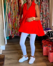 Load image into Gallery viewer, Sleeveless lapels shirred top