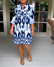 Load image into Gallery viewer, Printed 3/4 Sleeve Dress