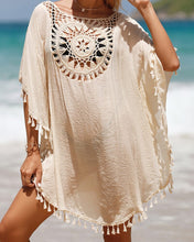 Load image into Gallery viewer, Beach Cover up with Tassels