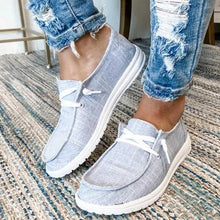 Load image into Gallery viewer, Women's Canvas Lace-Up Sneakers