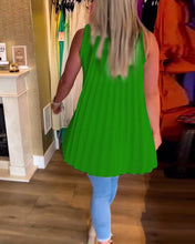 Load image into Gallery viewer, Sleeveless lapels shirred top