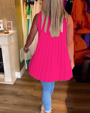 Load image into Gallery viewer, Sleeveless lapels shirred top