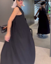 Load image into Gallery viewer, Elegant solid color pleated tank dress