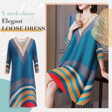 Load image into Gallery viewer, Elegant Loose Dress with a V-neckline
