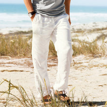Load image into Gallery viewer, Men's Linen Large Size Pocket Trousers