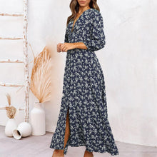 Load image into Gallery viewer, Floral Balloon Sleeve Dress