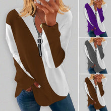 Load image into Gallery viewer, Color-block Long-sleeve T-shirt