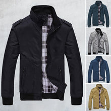 Load image into Gallery viewer, Thin Stand Collar Air Force Bomber Jacket