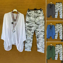 Load image into Gallery viewer, Fashionable Camouflage Print Two Piece Set