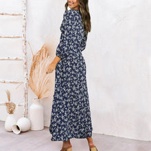 Load image into Gallery viewer, Floral Balloon Sleeve Dress