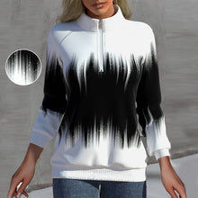 Load image into Gallery viewer, Long-sleeve Sweatshirt with Half Turtleneck