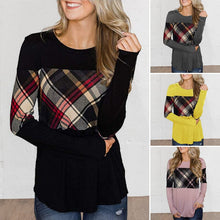 Load image into Gallery viewer, Paneled Color Contrast Long Sleeve T-Shirt