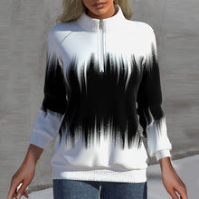 Load image into Gallery viewer, Long-sleeve Sweatshirt with Half Turtleneck