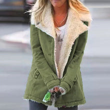 Load image into Gallery viewer, lapel Fleece Cotton Coat