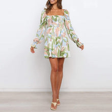 Load image into Gallery viewer, One Shoulder Flower Dress