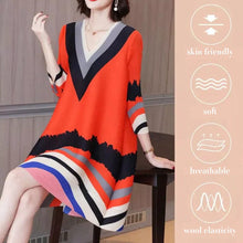 Load image into Gallery viewer, Elegant Loose Dress with a V-neckline