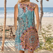 Load image into Gallery viewer, Sleeveless Print Tank Dress