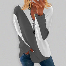 Load image into Gallery viewer, Color-block Long-sleeve T-shirt