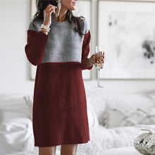 Load image into Gallery viewer, Paneled Long-sleeve Dress