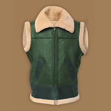 Load image into Gallery viewer, Men Brown Shearling Vest