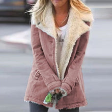 Load image into Gallery viewer, lapel Fleece Cotton Coat