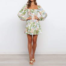 Load image into Gallery viewer, One Shoulder Flower Dress