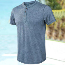 Load image into Gallery viewer, Men's Vintage Button T-Shirt