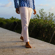Load image into Gallery viewer, Cotton linen breathable solid color pants