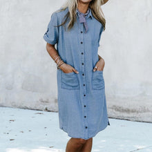 Load image into Gallery viewer, Denim Dress with Pockets