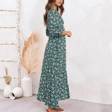 Load image into Gallery viewer, Floral Balloon Sleeve Dress