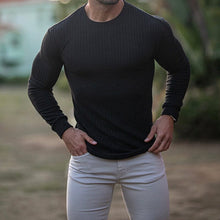 Load image into Gallery viewer, Vertical Crewneck Long Sleeve T-Shirt