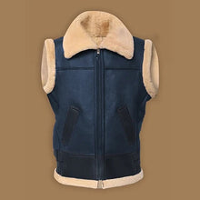 Load image into Gallery viewer, Men Brown Shearling Vest