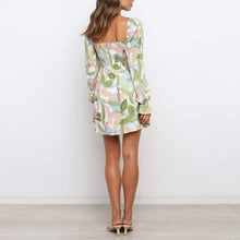 Load image into Gallery viewer, One Shoulder Flower Dress