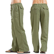 Load image into Gallery viewer, Men's Linen Large Size Pocket Trousers