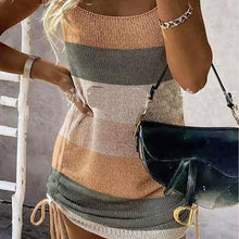 Load image into Gallery viewer, Fashion Sleeveless Lace-up Woolen Dress