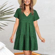 Load image into Gallery viewer, V-neck Polka-dot Dress