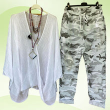 Load image into Gallery viewer, Fashionable Camouflage Print Two Piece Set