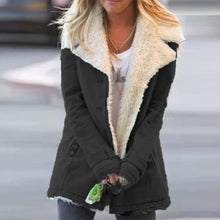 Load image into Gallery viewer, lapel Fleece Cotton Coat