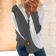 Load image into Gallery viewer, Color-block Long-sleeve T-shirt