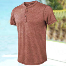 Load image into Gallery viewer, Men's Vintage Button T-Shirt