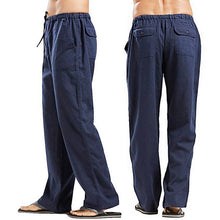 Load image into Gallery viewer, Men's Linen Large Size Pocket Trousers