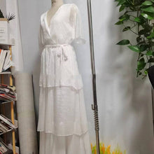 Load image into Gallery viewer, Fashion Solid Color Fly Sleeve Cake Dress