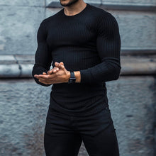 Load image into Gallery viewer, Vertical Crewneck Long Sleeve T-Shirt