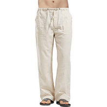 Load image into Gallery viewer, Men's Linen Large Size Pocket Trousers