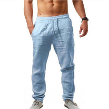 Load image into Gallery viewer, Cotton linen breathable solid color pants