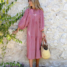 Load image into Gallery viewer, Puff Sleeve Beach Dress