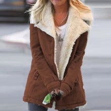 Load image into Gallery viewer, lapel Fleece Cotton Coat