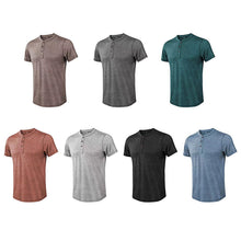 Load image into Gallery viewer, Men's Vintage Button T-Shirt