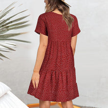 Load image into Gallery viewer, V-neck Polka-dot Dress